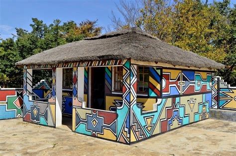 The Painted Houses of The Ndebeles | House painting, African house, Africa