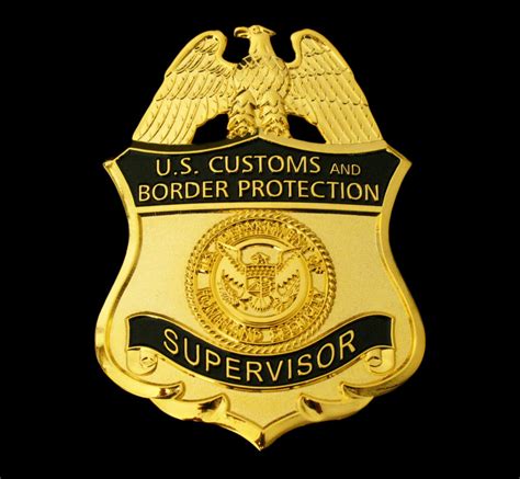 US CBP Supervisor Customs and Border Protection Badge Solid Copper Rep – Coin Souvenir