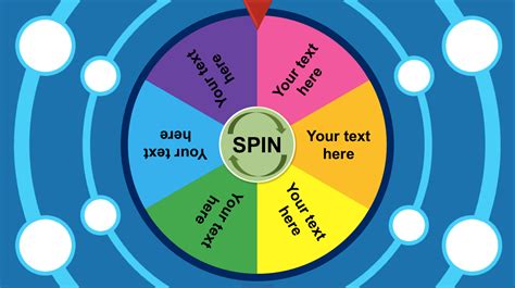 Free PowerPoint Spinner (Spinning Wheel) Template - Very Young Learners