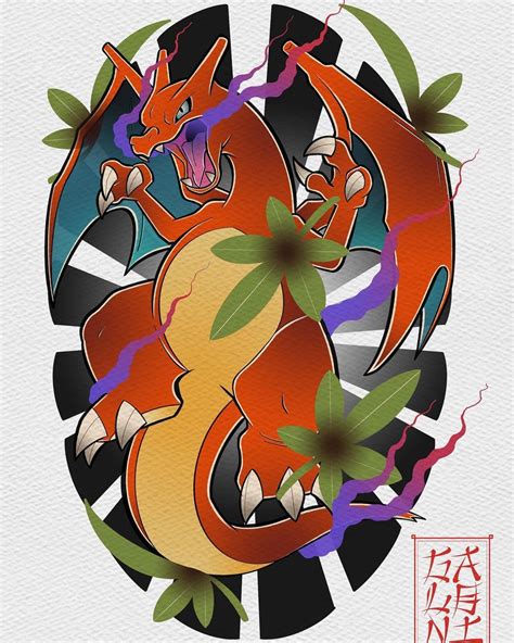 Pokemon Tattoo, Oriental Tattoo, Red Sunset, Charizard, Traditional Tattoo, Tatting, Sonic The ...