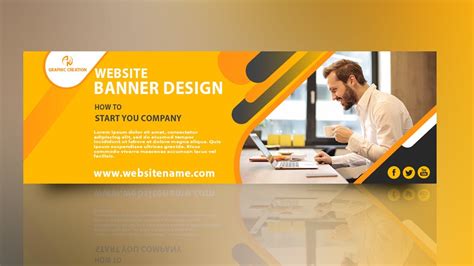 Professional Web Banner Design Photoshop CC Tutorial - YouTube