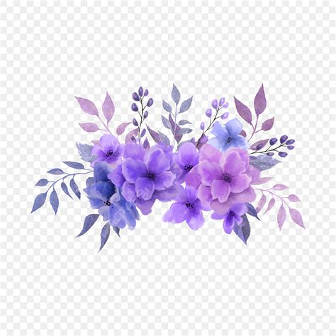 Violet Watercolor PNG Transparent, Purple Violet Clip Art Watercolor ...