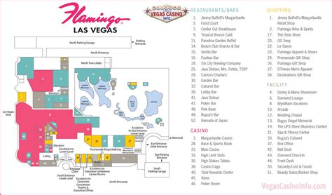 The Flamingo Casino Property Map