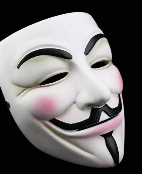 Anonymous Costume Mask Hacker Mask Halloween Hacker Mask | Etsy New Zealand