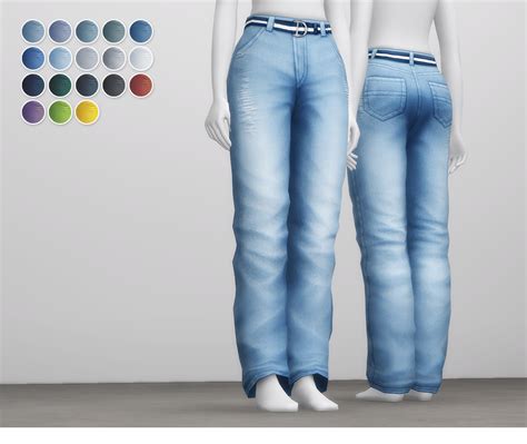 Mom Jeans / Wide-fit by Rusty | Sims 4, Sims, Sims 4 cc kids clothing