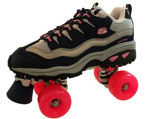 Skechers Ladies 4 Wheels Womens Roller Skates Pink Blue Size 5 | eBay