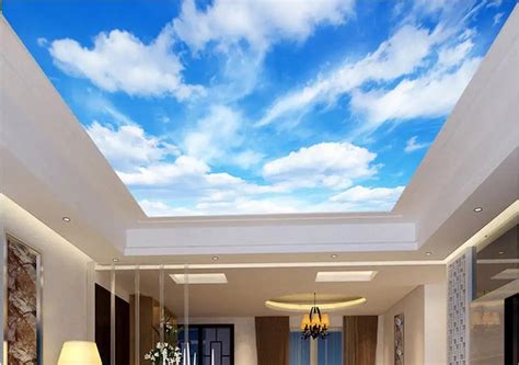 Customized HD 3D Ceiling Murals Wallpaper: Large Sky Picture Wall ...