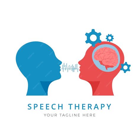 Free Vector | Hand drawn speech therapy logo