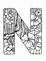 Letter N Printable coloring Page  Download Print Or Color Online For Free sketch template