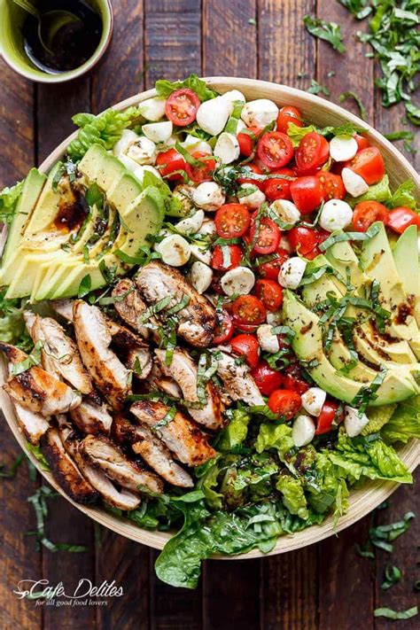 Chicken Avocado Caprese Salad - Cafe Delites