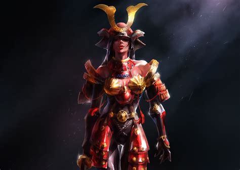 640x960 resolution | female shogun, anime, women, fantasy armor, samurai HD wallpaper ...