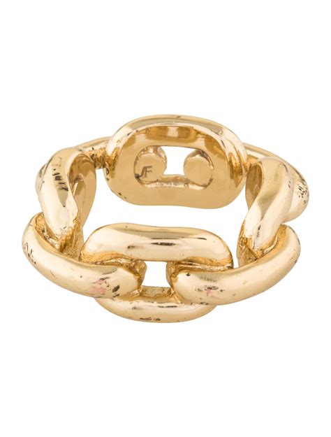 Jennifer Fisher Extra Large Chain Link Ring - Rings - WJR20732 | The RealReal