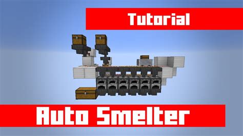 How to Build a Cheap/Easy Auto Smelter with Even Distribution in Minecraft - YouTube