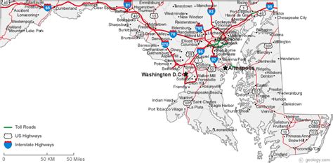 Map of Maryland Cities - Maryland Road Map | Maryland city, Chesapeake ...