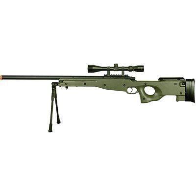 515 FPS AGM L96 AWP AWM SPRING AIRSOFT GUN SNIPER RIFLE SCOPE GREEN w ...