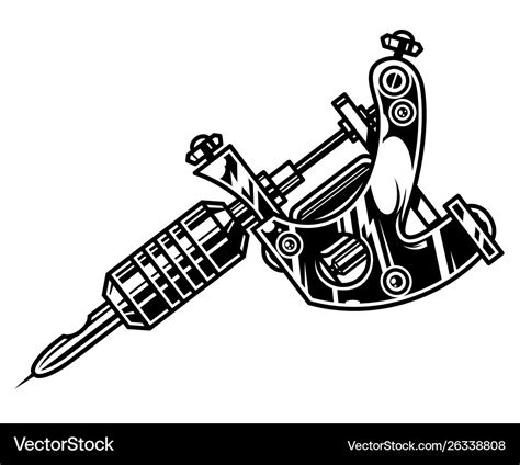 Professional tattoo machine concept Royalty Free Vector