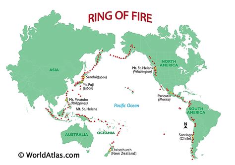 Ring Of Fire Map Countries