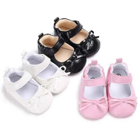 Cute Baby Girls Flower Princess Leather Shoes Soft Sole Kids PU Leather ...