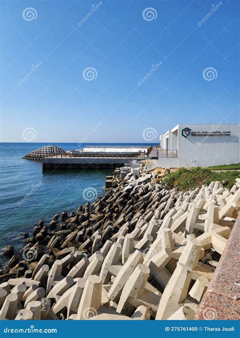 Muscat City Oman City Skyline. Editorial Image - Image of terrain, breakwater: 275761400