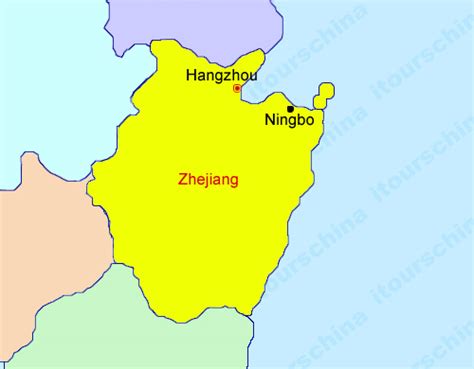 Zhejiang Map, Map of China, Zhejiang Province Maps