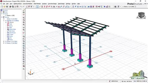 Gas Station Canopy Structural Design