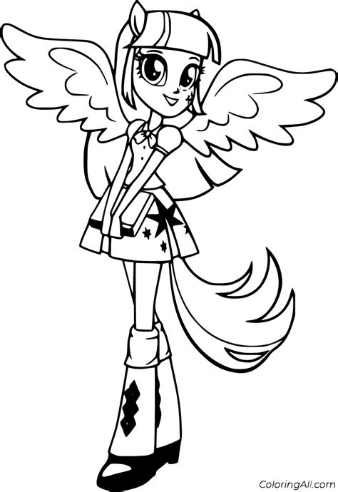 Equestria Girls Coloring Pages (34 Free Printables) - ColoringAll