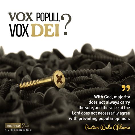 VOX POPULI, VOX DEI? – inspired2go