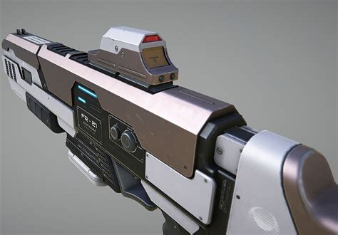 3D model Laser Rifle Gun PBR VR / AR / low-poly OBJ | CGTrader.com