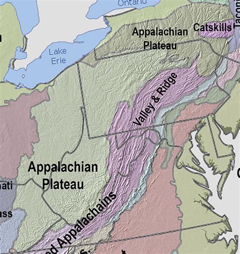 Appalachian Plateau Map