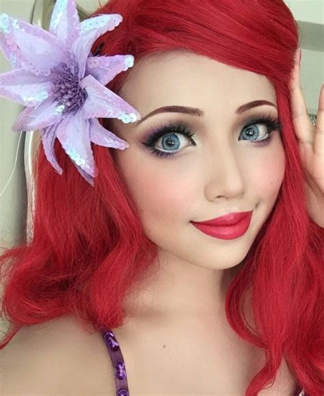 Real life princess 👑 ARIEL - THE LITTLE MERMAID 🦀 | Little mermaid makeup, Halloween makeup ...