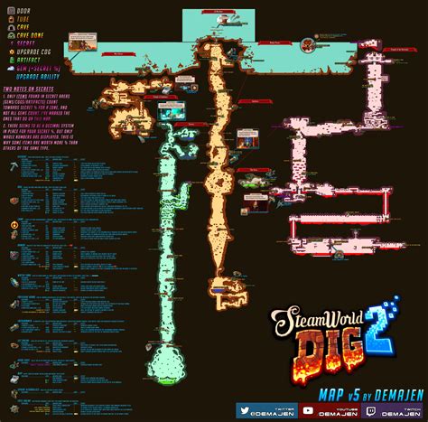 Steamworld Dig 2: 100% Map (+SECRETS% map) – Steam Solo