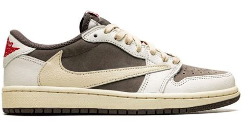 Nike Leather X Travis Scott Air 1 Low Og Sneakers in Brown for Men | Lyst UK