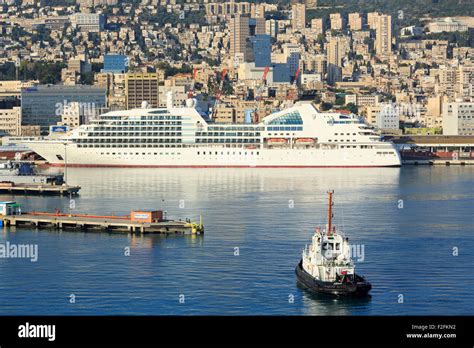 Cruise ship, Port of Haifa, Israel Stock Photo - Alamy