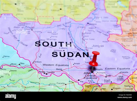 Juba South Sudan Africa Map