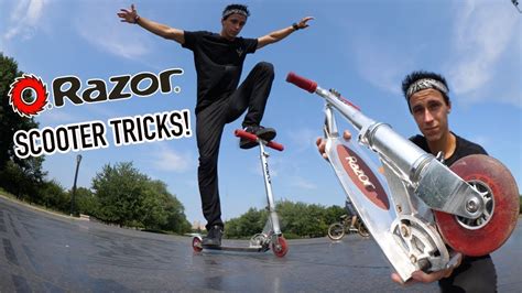 RAZOR SCOOTER TRICKS! - YouTube