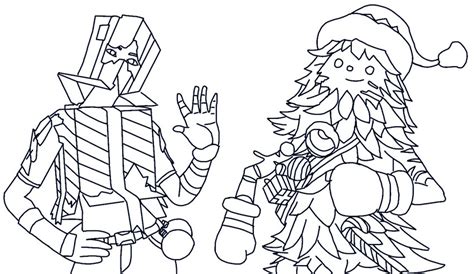 Coloring page Fortnite Christmas : WInterfest 2023 09