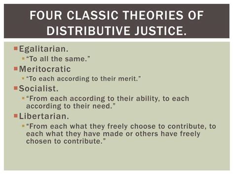 PPT - Distributive Justice PowerPoint Presentation - ID:5374718