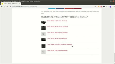 Canon PIXMA TS202 driver & How To Install - YouTube