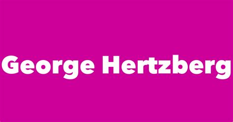 George Hertzberg - Spouse, Children, Birthday & More