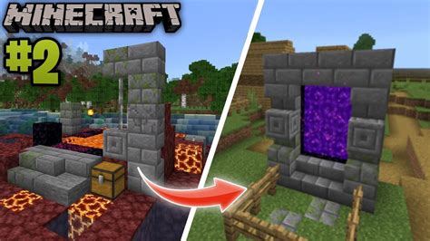 I Transformed Nether Portal in Minecraft | Minecraft survival episode 2 ...