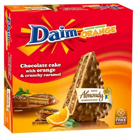 Daim Limited Edition Orange Chocolate Cake with Orange & Crunchy ...