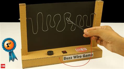 How to Make Buzz Wire Game at Home - YouTube