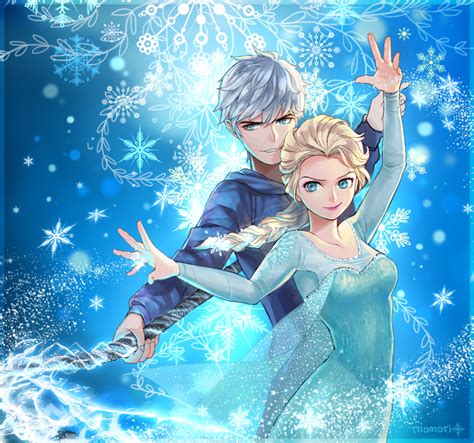 Elsa and Jack Frost - Frozen Fan Art (37543034) - Fanpop