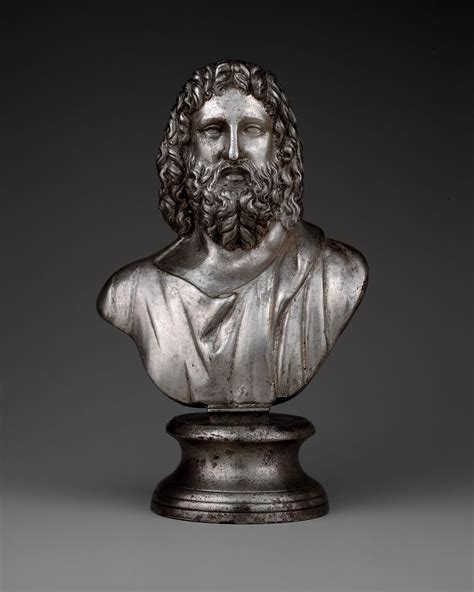 Silver bust of Serapis | Roman | Mid-Imperial | The Metropolitan Museum of Art