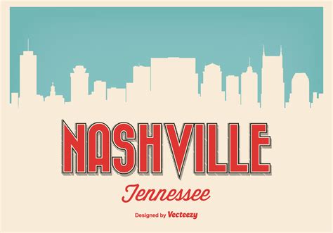 Nashville Skyline Vector at Vectorified.com | Collection of Nashville ...