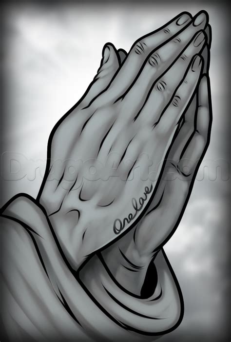 sketches of praying hands - Clip Art Library