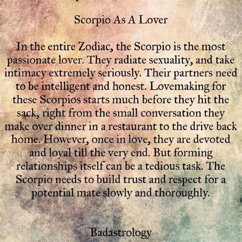 Scorpio as a Lover #003 | Scorpio Quotes