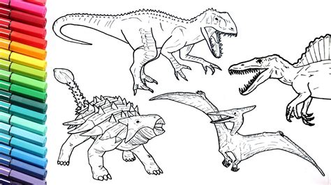 Jurrasic World Coloring Pages - Learny Kids