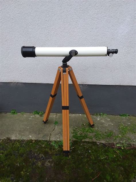 Telescope with achromatic coated lens. (1) - Metal wood - Catawiki