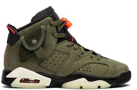 Travis Scott x Air Jordan 6 Retro 'Olive' (GS) - CN1085-200 - Novelship